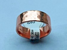 NEW Solid Copper  Hammered  Band Ring size  5 thru 11  Pain Relief Folk Lore  picture