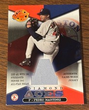 Pedro Martinez 2001 Donruss Diamond Aces Game Worn Jersey #A14 ser# /550 Red Sox picture