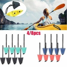 4/8pcs Silicone Kayak Scupper Plug Kit Canoe Drain Holes Stopper Bung Universal picture