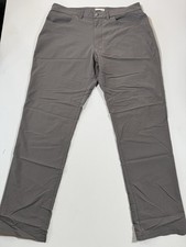 Tasc Performance Motion Pants Mens Size 33x30 Gray Straight Bamboo Lightweight picture