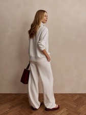 🧡NWT*Varley The Wide Leg Pants 28” DoubleSoft® fabric Women's Size S - Ivory🧡 picture