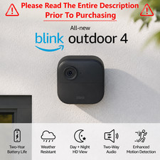 Blink Outdoor  (4th Gen) Wireless smart HD security camera | Black Add-on camera picture
