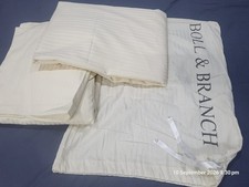 NEW Boll & Branch 100% Organic Cotton Fitted & Flat Sheet Set picture