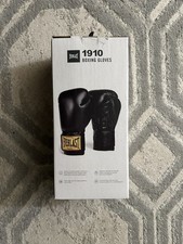 Everlast BLACK 1910 Classic Hook and Loop Boxing Gloves NEW IN BOX 14oz picture