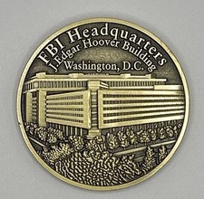 FBI HQ New Headquarters Hoover Building Seal Challenge Coin CN96 picture