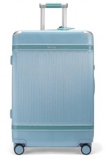 Paravel Aviator Grand 26-Inch Checked Spinner Suitcase Travel Marine Blue picture
