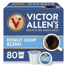 Victor Allen's Coffee Donut Shop Blend, Medium Roast, 80 Count, Single Serve Cof picture
