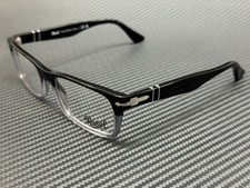 PERSOL PO3050V 966 Black Square Rectangle Men's Eyeglasses 53 mm picture