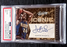 2016 PANINI ABSOLUTE ANTONIO McDYESS ICONIC AUTOGRAPHS CARD 07/75 #29 PSA 4 picture