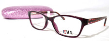 EV1 Everyone June Eyewear 51.5-16-140 NEW Purple Tortoise plastic eyeglass frame picture