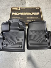 Husky WeatherBeater Front Floor Liners 2pc Fits 2015-2026 Ford F150 Black picture