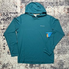 Columbia Tech Trail Utility Hoodie Sweater Capucha Everblue Size: L NWT picture