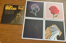 NEW Collector's Set of Leon Bridges Good Thing Vinyl LP Record + 4 TOUR PRINTS picture