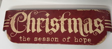 Ragon House Rustic Victorian Style Hanging Christmas Sign Metal 19