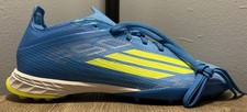 Adidas F50 Pro Turf Soccer Shoes Cleats Light Blue/Yellow JR8942 Men's Size 10 picture