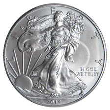 2014 $1 American Silver Eagle 1 oz Brilliant Uncirculated picture