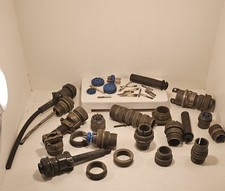 New Lot Of Over 30 Miscellaneous Amphenol Connectors Pins Hoses And Parts  picture