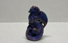 Windstone Editions M. Pena 1988 Hatching Dragon Figurine Purple 6 Inch picture