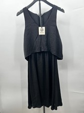 NWT Bobeau Womens Sleeveless V-Neck Knee Length Dress Black Size S picture