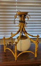 Vintage Faux Bamboo Light Fixtures picture