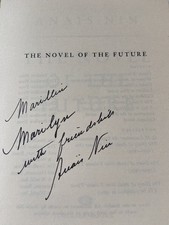 Anaïs Nin THE NOVEL OF THE FUTURE Signed Inscribed Paperback 1970 Collier picture