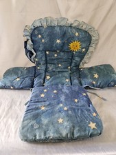 Vintage Kidsline Celestial Embroidered Highchair Cover Sun Stars picture