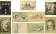Large Mark Ryden lot of 9 official prints Porterhouse Micro portfolio Gay 90's picture