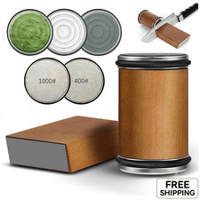 Rolling Knife Sharpener 15° & 20° Degree Magnetic Holder Diamond Sharpening Kit picture