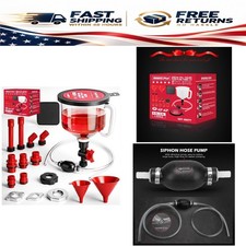 SEDY 22-Piece No-Spill Coolant Funnel Kit with Siphon Hose Pump for Radiator picture