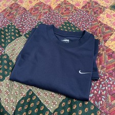 Nike Vintage Dry Fit Athletic T-Shirt Navy Men's S picture