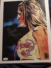 WWE Rare Nikki Bella Signed Shamberger Jsa Coa 11x14 Inscribed ￼ picture