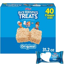 Rice Krispies Treats Original Chewy Crispy Marshmallow Squares, 31.2 oz, 40 Ct picture