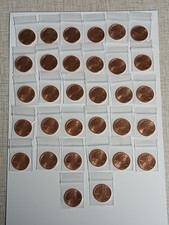 P&D Lincoln Shield Cent 32 Penny Set 2010-2025, Uncirculated US Penny picture
