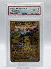 2024 Pokemon PSA 10 SV8a JP Pikachu Ex Ultra Rare 236/187 picture