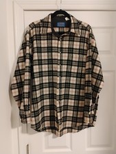 Vtg 50's/60's Pendleton MacPherson Tartan Black Grey Red Beige Lodge Shirt Sz. L picture