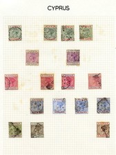 Cyprus 1894-6 ½pi-9pi SG40-46 used Cat £100 picture