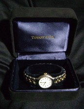 Tiffany & Co. Tesoro L0112 18K Solid Gold and SS Two Tone Watch - Needs Service picture