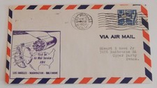 Los Angeles California to Baltimore Maryland June 7 1959 first flight airmail picture