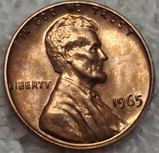 1965-P SMS Uncirculated Lincoln Memorial Cent 95% Cu - from SMS set picture