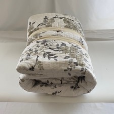 Levtex Home Bird & Floral Quilted Quilt, Full/Queen, White/Gray/Green picture