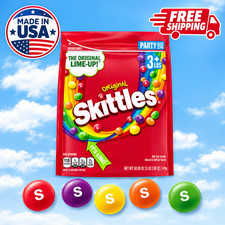 SKITTLES Original Chewy Candy Party Size 50 oz Bag – Rainbow Fruit Flavored Cand picture