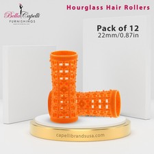 Hourglass All Hair Types Unisex Rollers– Orange 22mm/0.87in – Pack of 12 picture