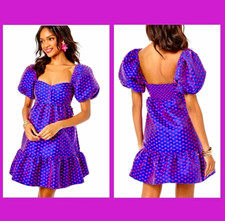 🆕️ 💘SIZE 12 HTF Lilly Pulitzer💘 - Nelle Short Sleeve Jacquard Dress picture