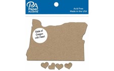 Chip Shape 4pc State of Oregon w/ Heart Nat picture