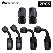 2Pcs AN6/AN8/AN10/AN12 Swivel Hose End Fitting Adapter Oil/Fuel/Gas Hose Line picture