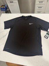 Nike Dri-FIT Running Short Sleeve Shirt Men XL Slim Fit Lightweight NEW With Tag picture