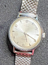 Vintage 1961 Timex Viscount with Antique Bute 1960-1970 Strap picture