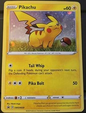 GALAXY HOLO Pikachu SWSH039 Pokemon Black Star Promo Holographic Foil Rare - LP picture