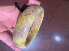 Wonderful Large Tibetan Old Jade Bangle Bracelet 85mm(inner diameter) picture