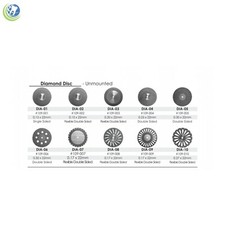 Dental Diamond Disc Single Double Sided Flexible Unmounted 1/Pkg Meta BesQual  picture